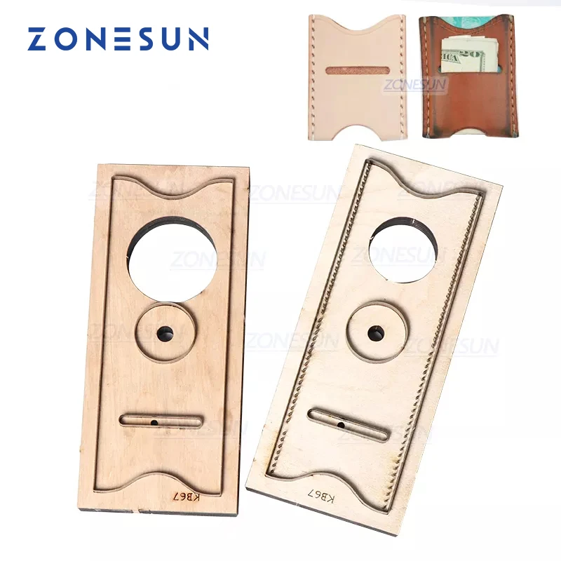 Leatherwork Templates - ZONESUN C2 Bank Credit Card Holder