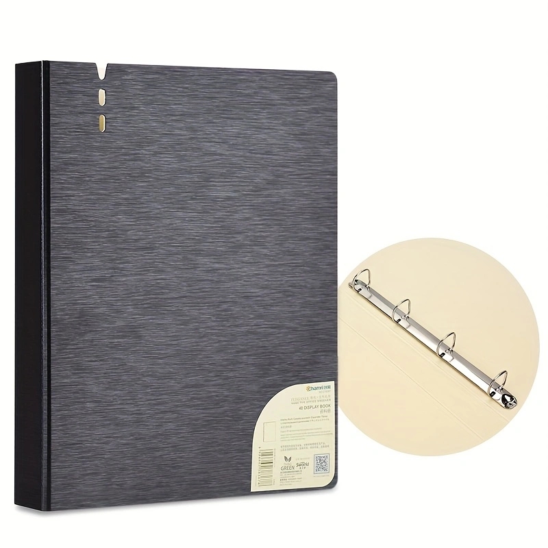 Leather Work Folder - NEW Perforated Folder 4-Hole D-Shaped Binder