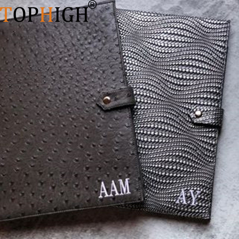 Leather Work Folder - TOPHIGH Newly Office Women Crocodile Ostrich