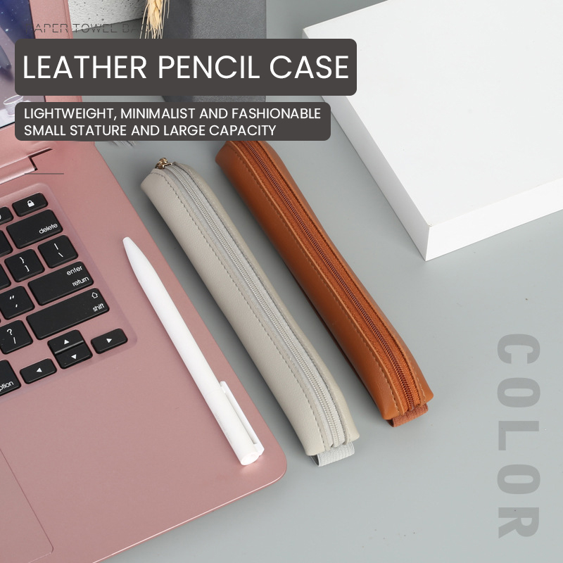 Pu Leather Pen Holder Zippered - Leatherwork Books review and price