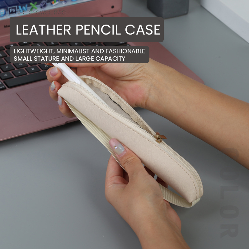 Pu Leather Pen Holder Zippered - Leatherwork Books review and price