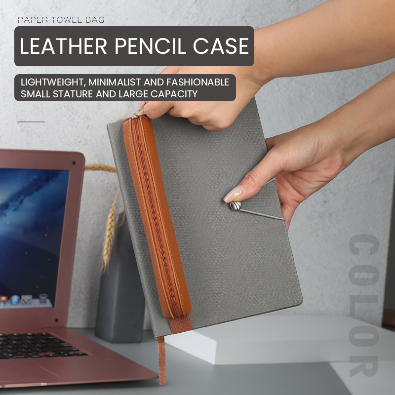 Pu Leather Pen Holder Zippered - Leatherwork Books review and price