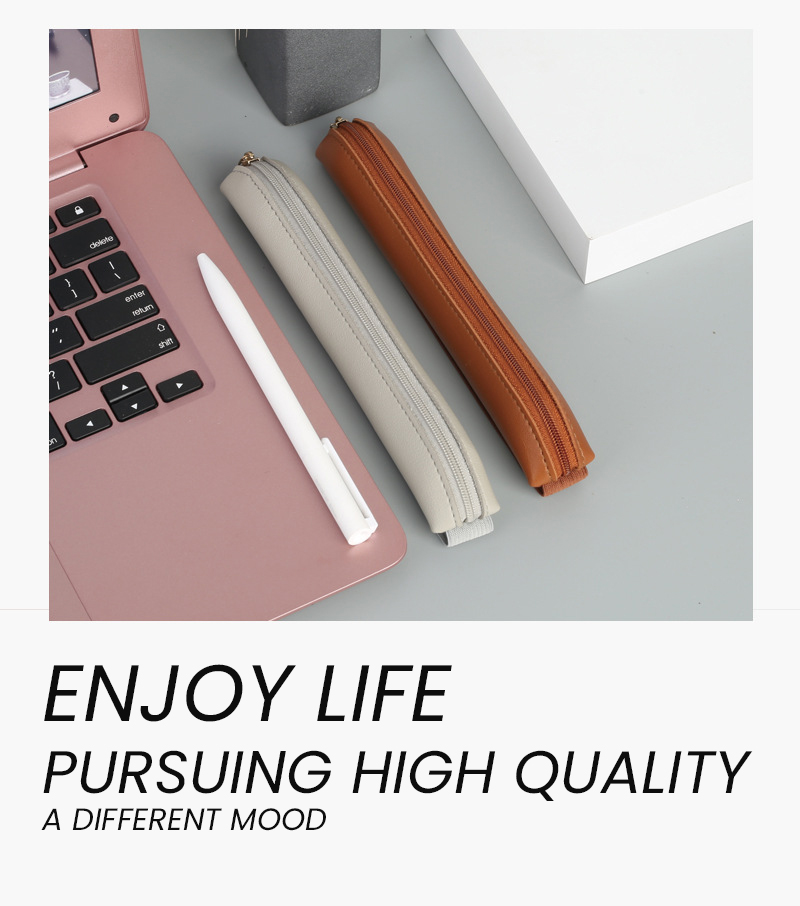 Pu Leather Pen Holder Zippered - Leatherwork Books review and price