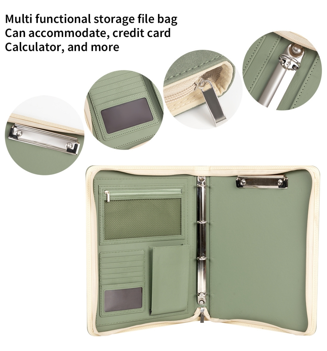 New A4 Zippered Padfolio Folde - Leather Work Folder review and price