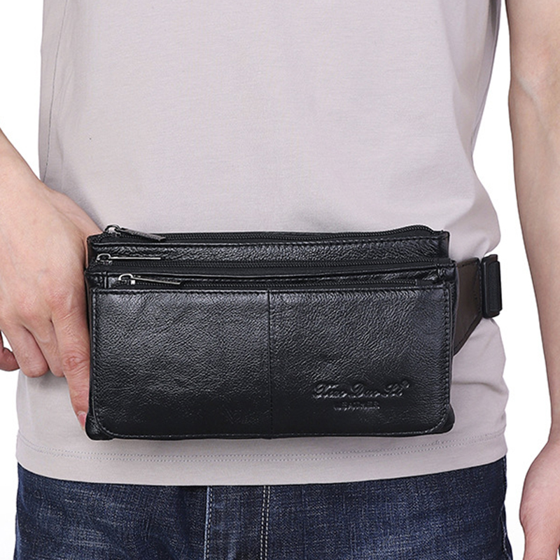 Men Waist Fanny Pack Belt Hip  - Leatherwork Wallet review and price