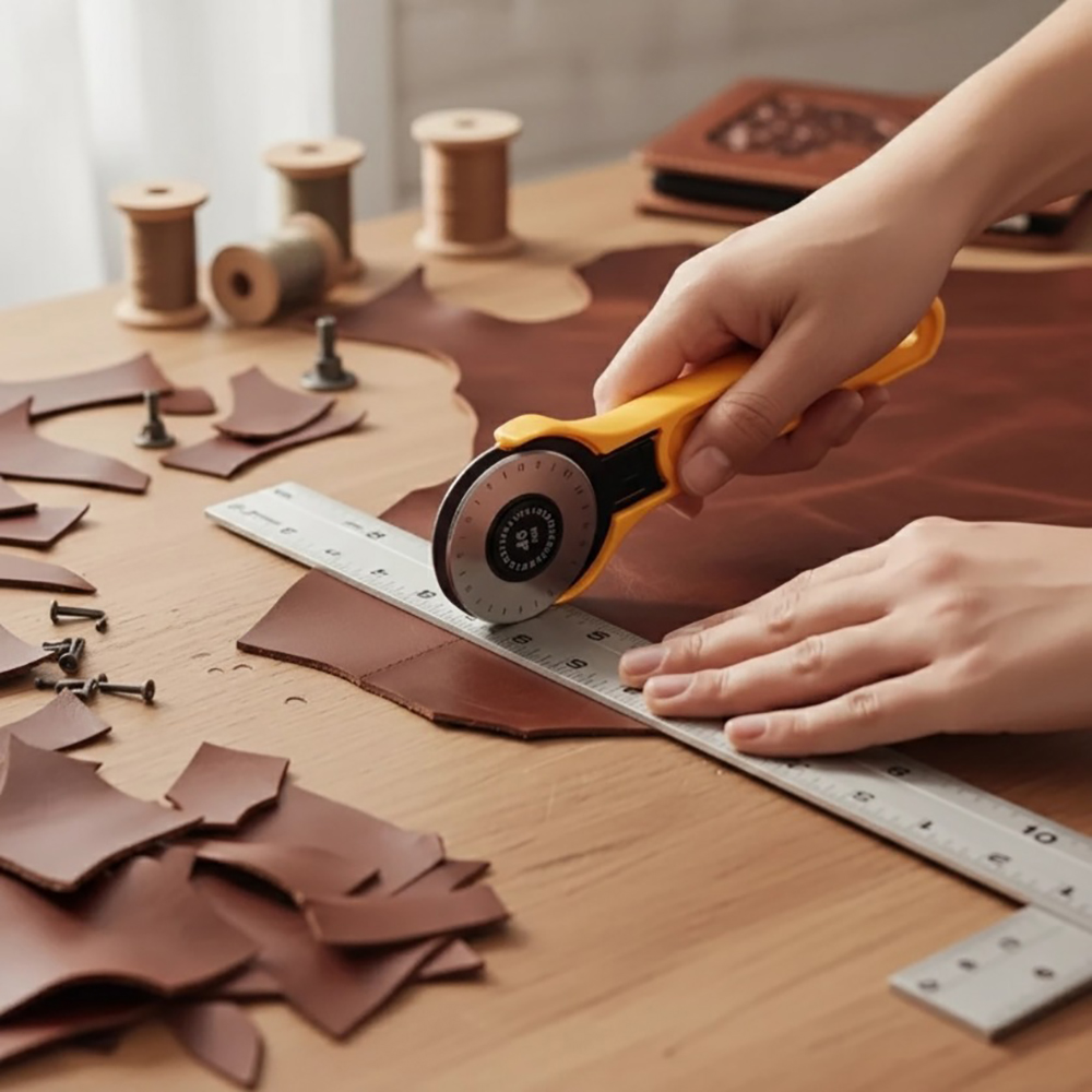 45mm Rotary Fabric Cutter Leat - Leather Workshop review and price