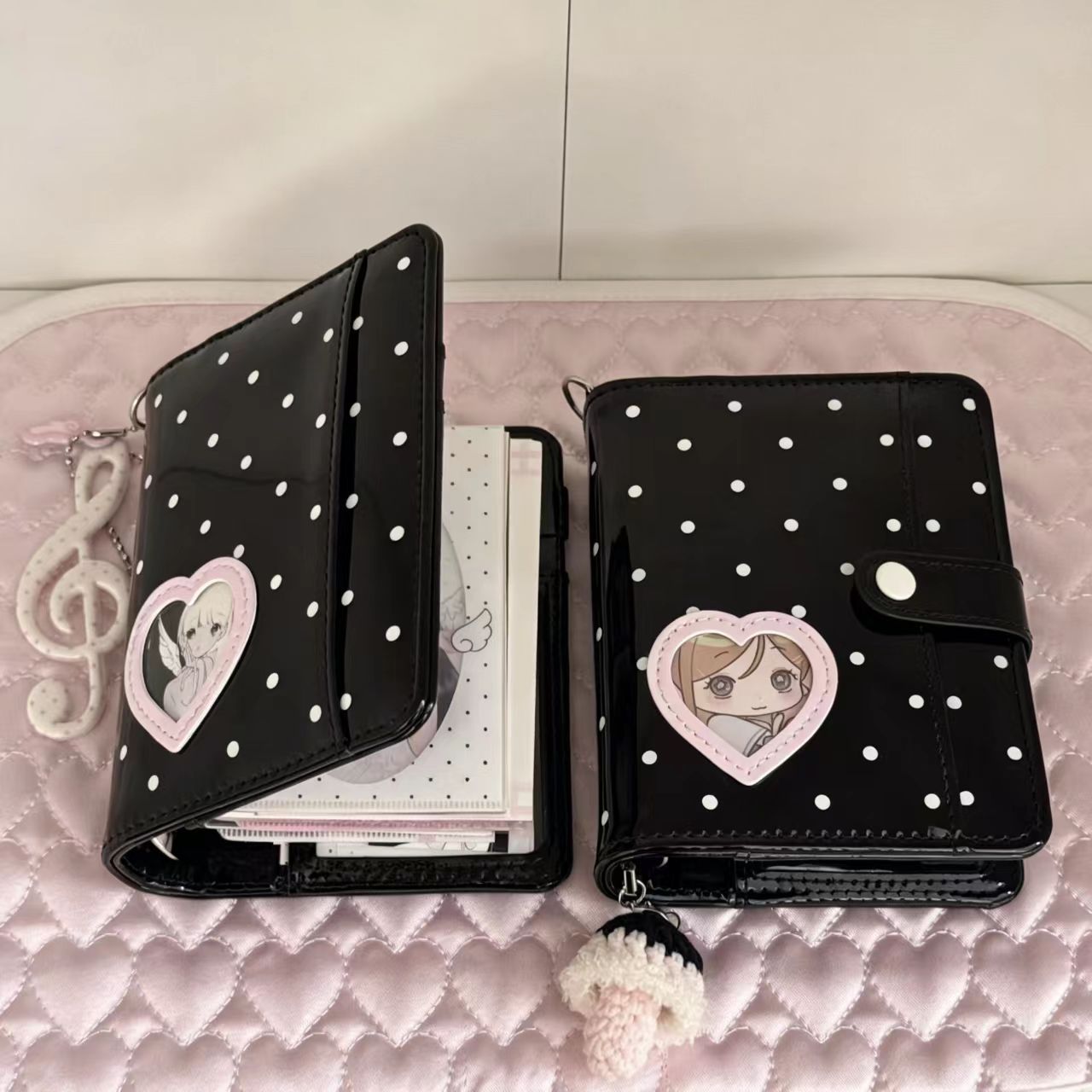 Korean Style Polka Dot Heart M - Leatherwork Books review and price