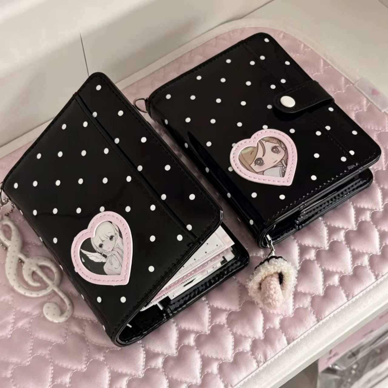 Korean Style Polka Dot Heart M - Leatherwork Books review and price