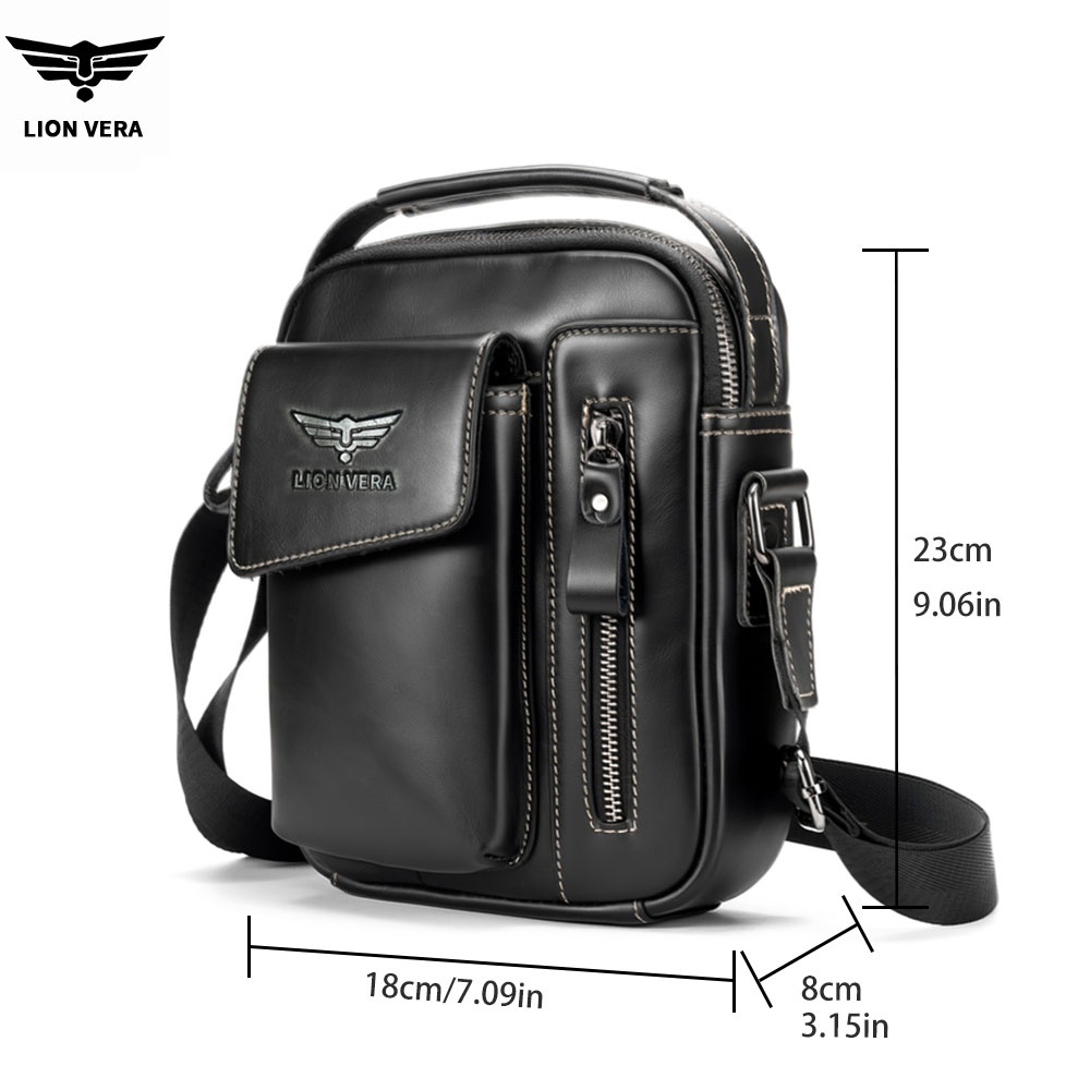 LION VERA Men's Genuine Leathe - Leather Work Bag Men review and price