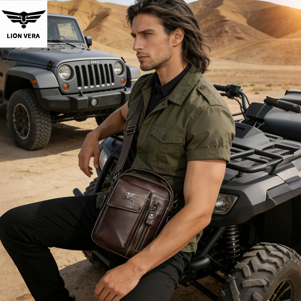 LION VERA Men's Genuine Leathe - Leather Work Bag Men review and price