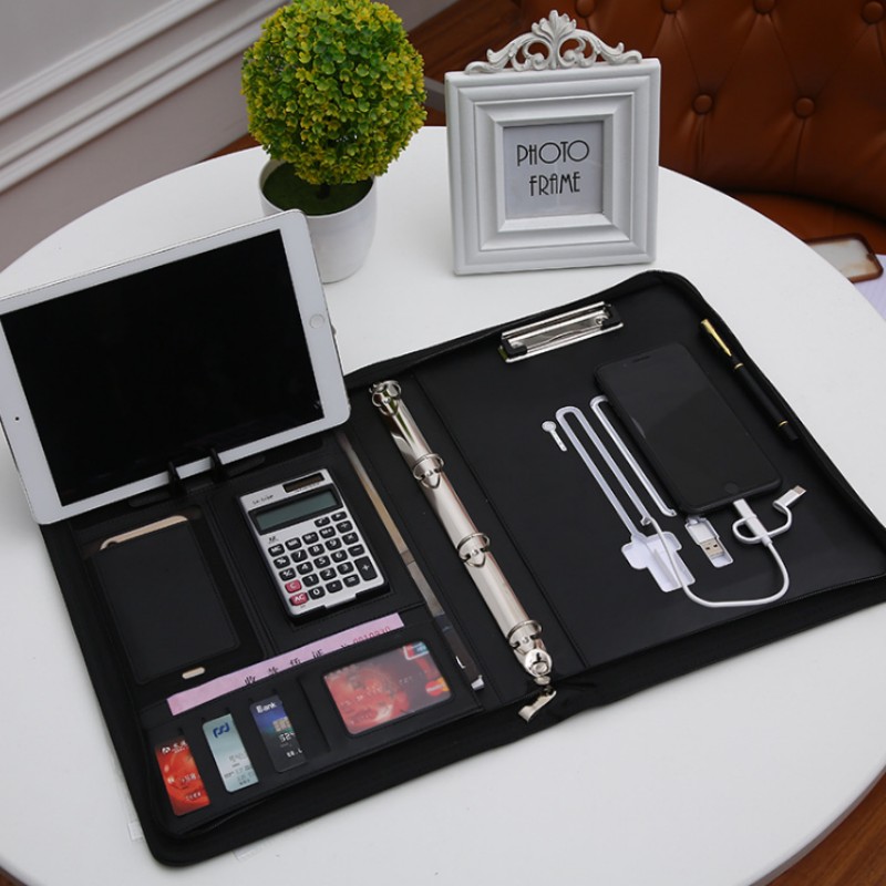Multifunctional A4 Conference  - Leather Work Folder review and price