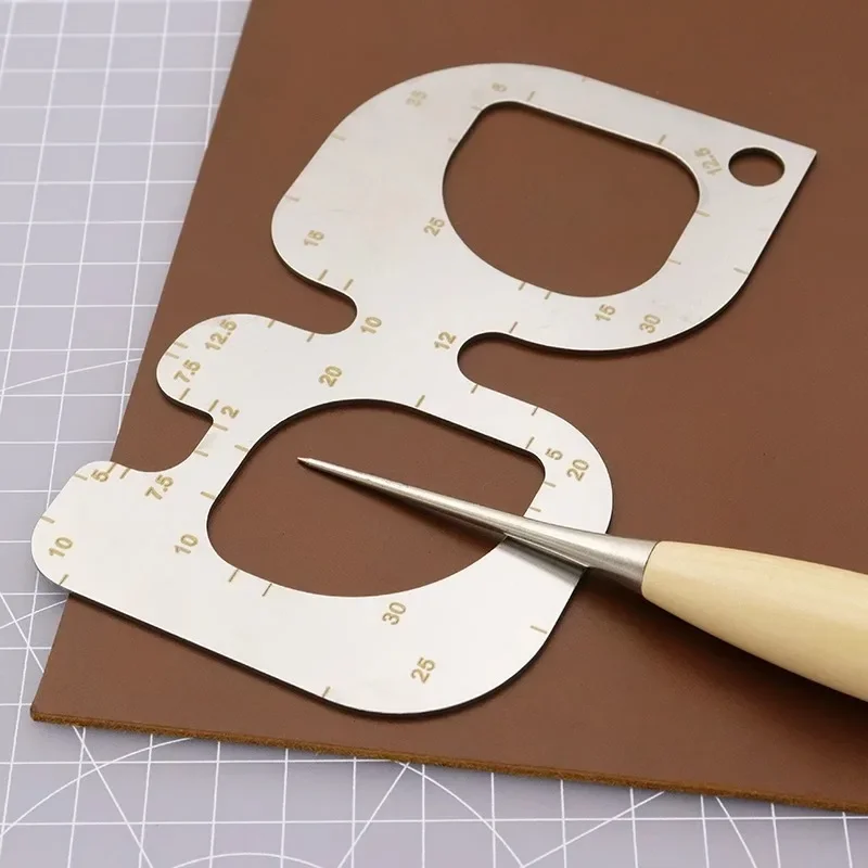 R Positioning Ruler Stainless  - Leatherwork Templates review and price