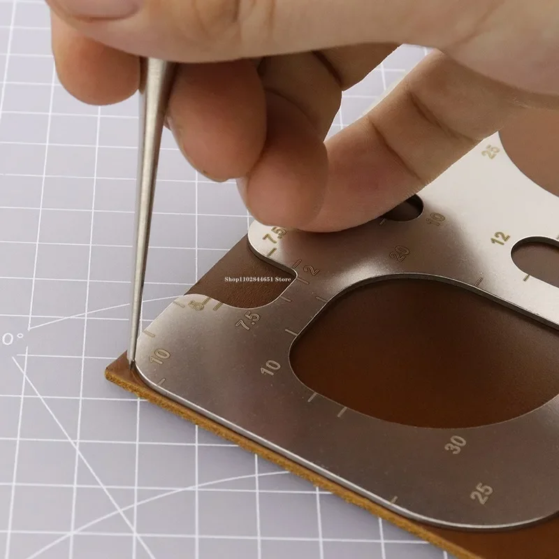R Positioning Ruler Stainless  - Leatherwork Templates review and price
