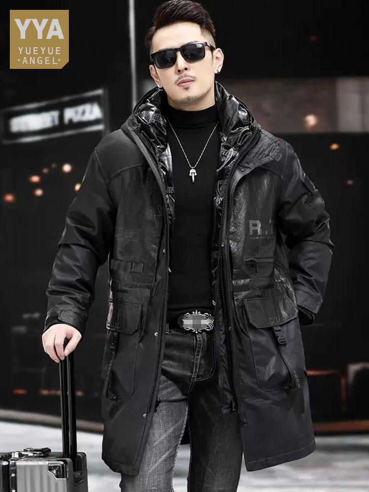 Winter Genuine Leather Coat Me - Leather Work Jacket With Hood review and price