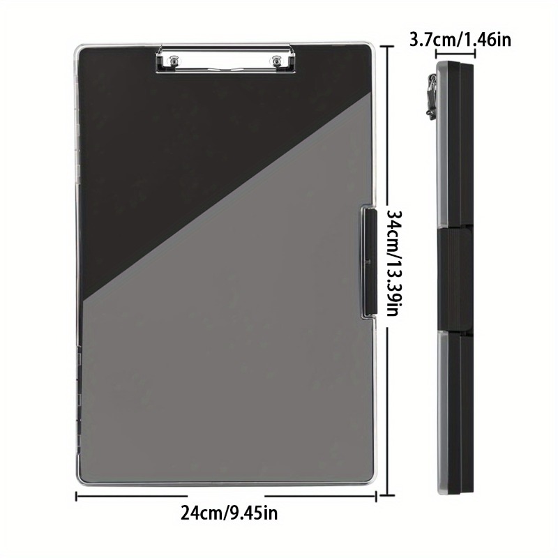 1 Pc Black Clipboard with Stor - Leather Work Folder review and price