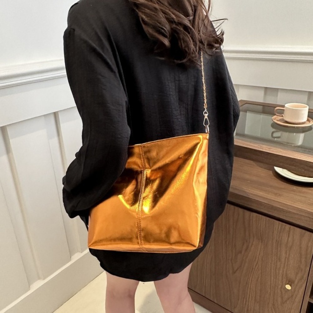 Retro Shiny PU Leather Tote Ba - Leatherwork Wallet review and price