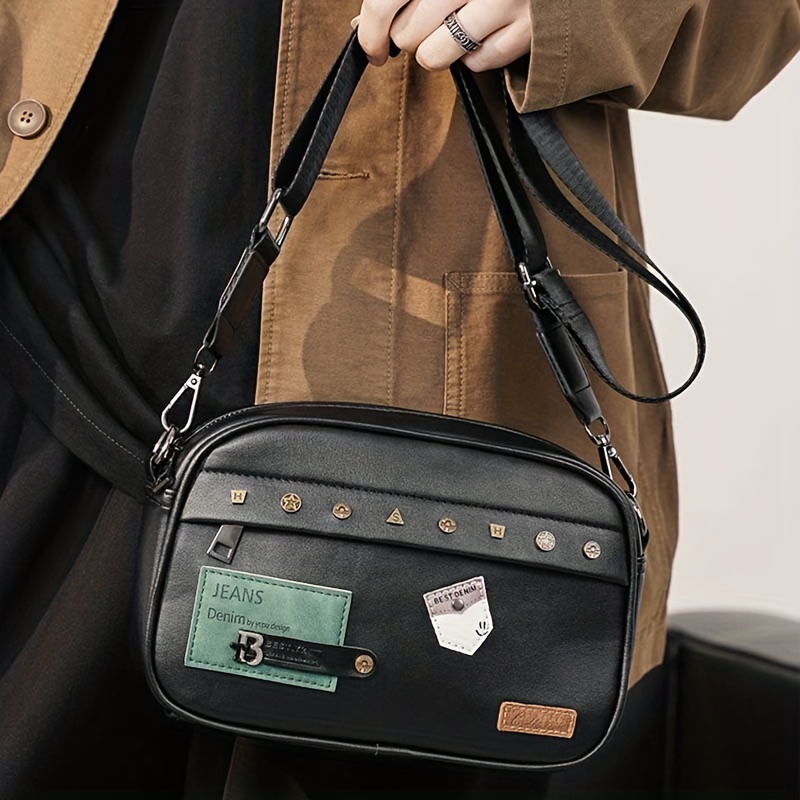 Street Trendy Shoulder Bag for - Leather Work Bag Men review and price