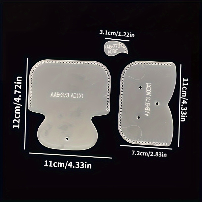 3pcs DIY Mini Wallet Stencil S - Leatherwork Templates review and price