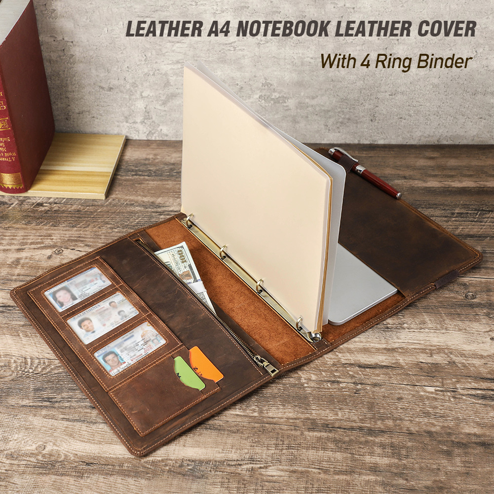 Luxury Retro Business A4 Noteb - Leather Work Folder review and price
