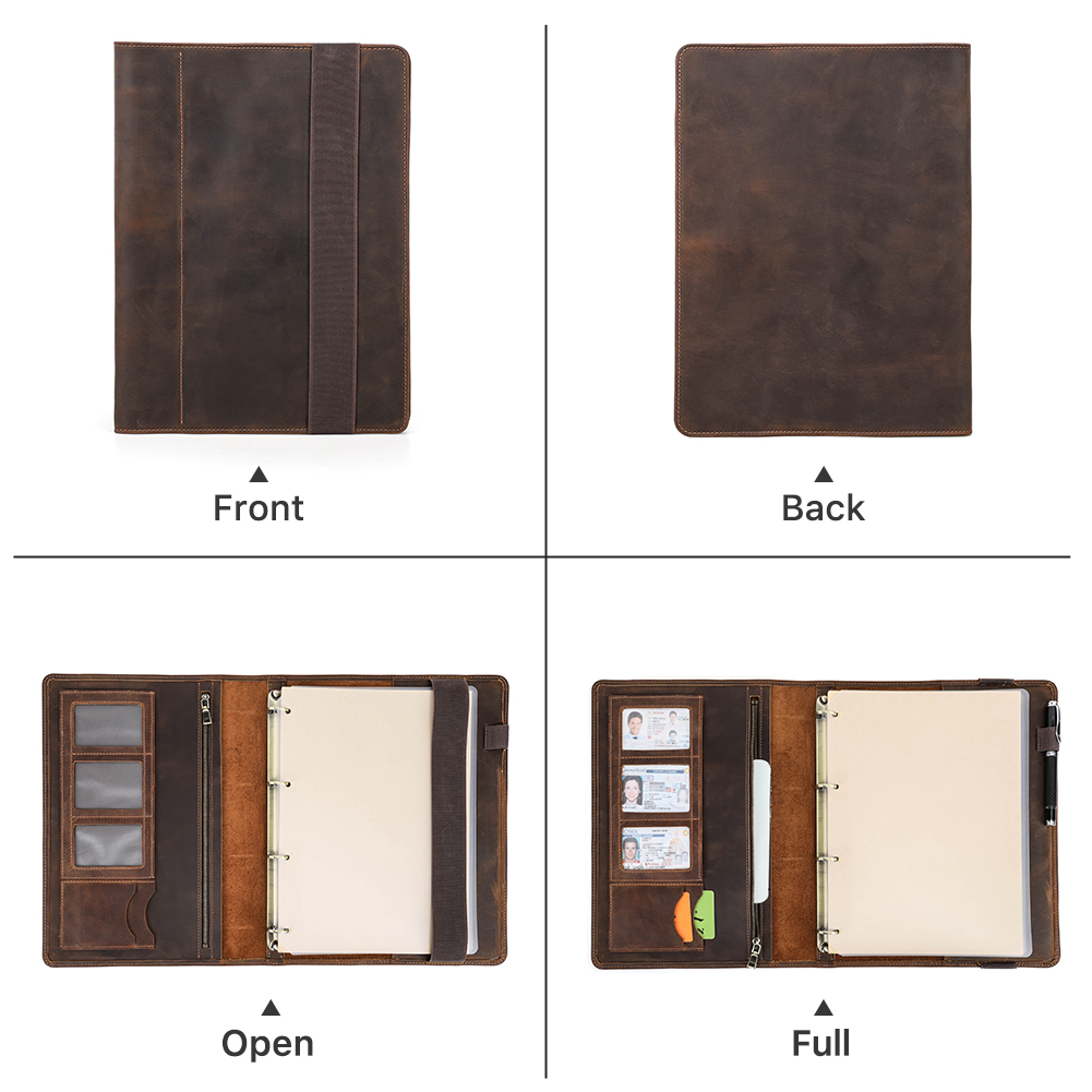 Luxury Retro Business A4 Noteb - Leather Work Folder review and price