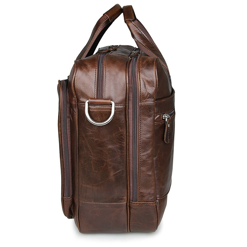 LACHIOUR Genuine Leather Men B - Leather Work Bag Men review and price