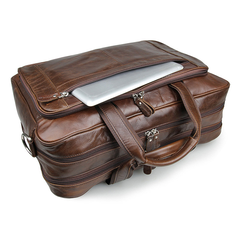 LACHIOUR Genuine Leather Men B - Leather Work Bag Men review and price